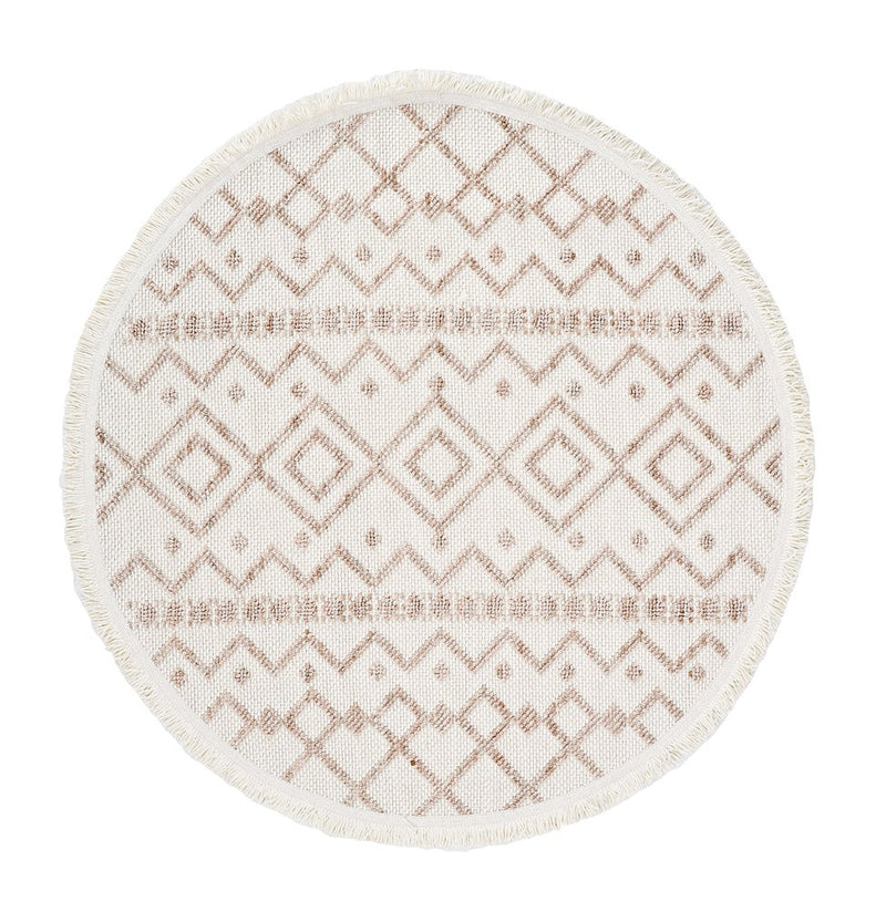 Dolce Vita Halı Bohem 386 Wood 133x133 Daire Halı - Dolce Vita Halı