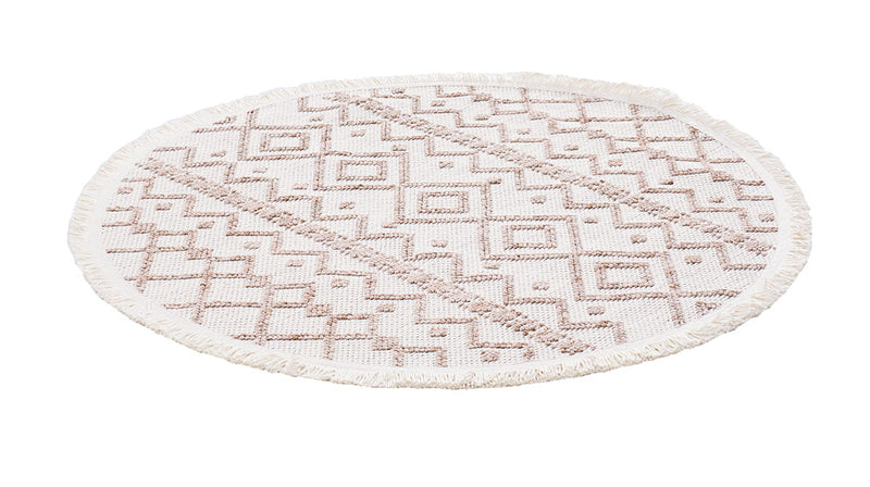 Dolce Vita Halı Bohem 386 Wood 133x133 Daire Halı - Dolce Vita Halı