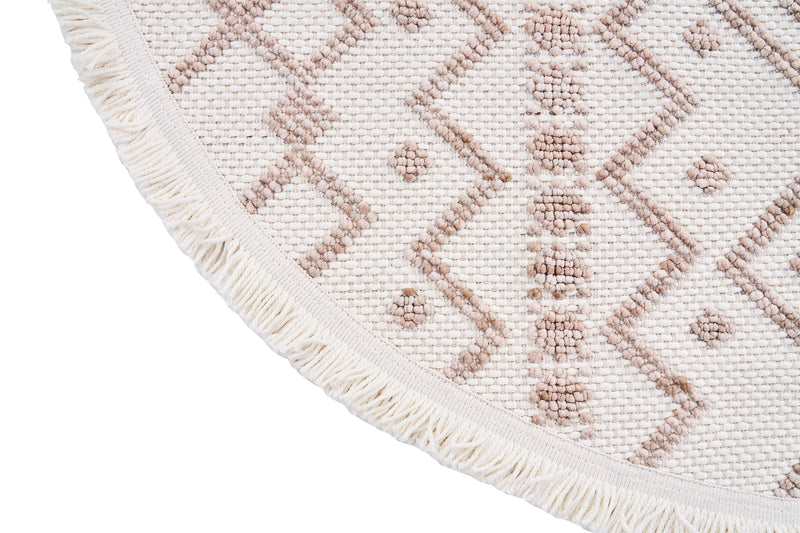 Dolce Vita Halı Bohem 386 Wood 133x133 Daire Halı - Dolce Vita Halı