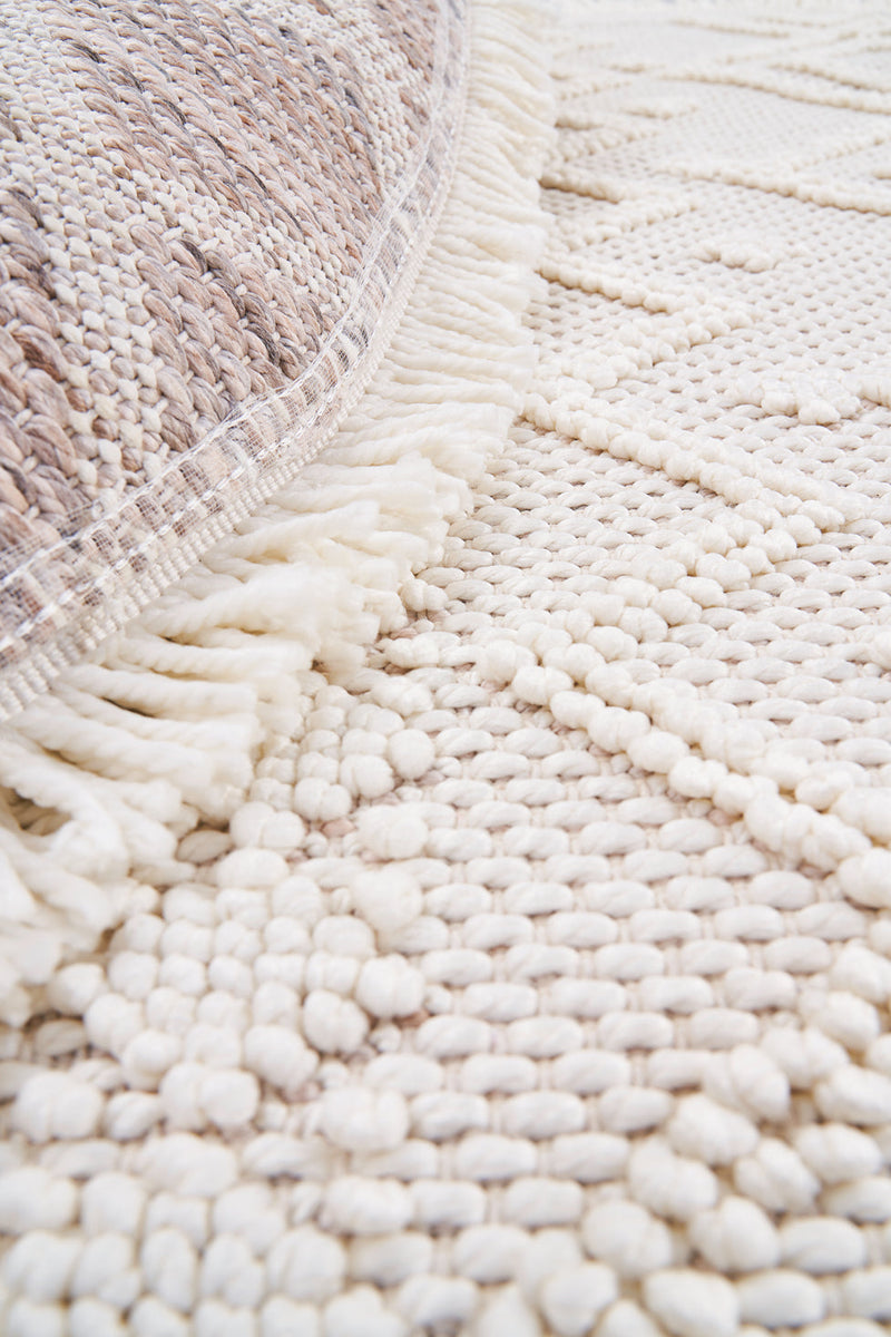 Dolce Vita Halı Bohem 387 Linen 133x133 Daire Halı - Dolce Vita Halı