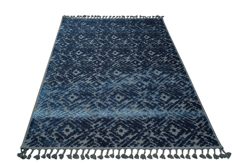 Premium Home Lotus 7003 Navy Blue