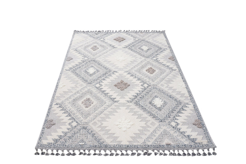 Dolce Vita Halı Jakarta 452 Light Blue - Açık Mavi Özel Ölçü İskandinav Halı - Dolce Vita Halı