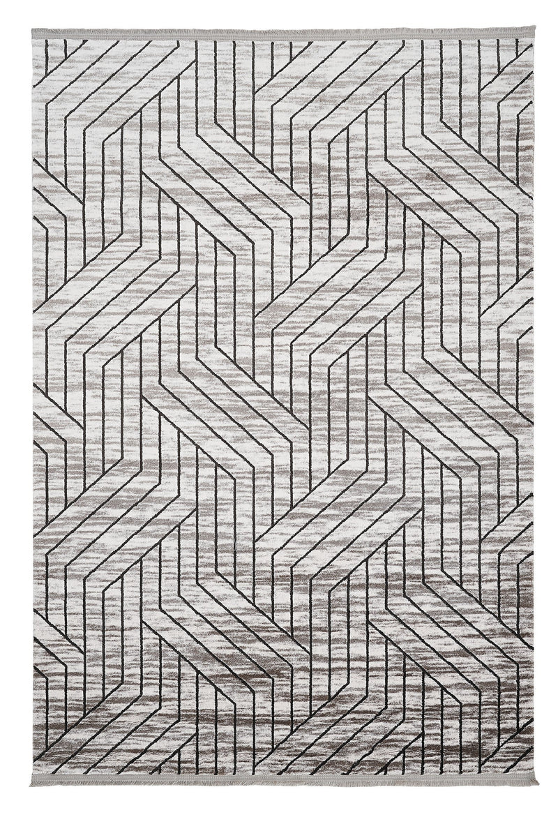 Dolce Vita Halı Quadro 3701 Grey - Gri Salon Halısı - Dolce Vita Halı