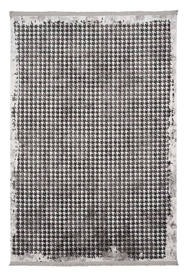 Dolce Vita Halı Quadro 3702 Antrasit Salon Halısı - Dolce Vita Halı