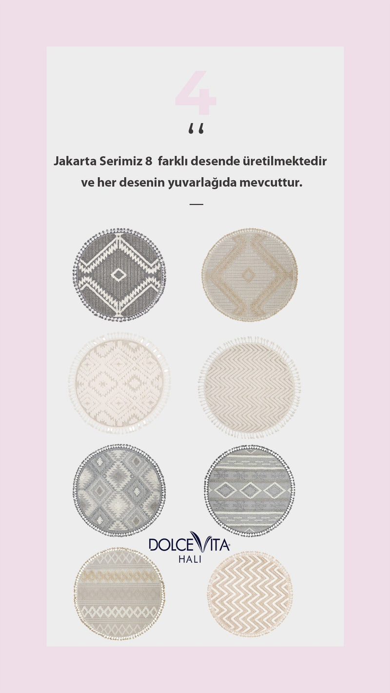 Dolce Vita Halı Jakarta 455 Sand Krem İskandinav Halı - Dolce Vita Halı