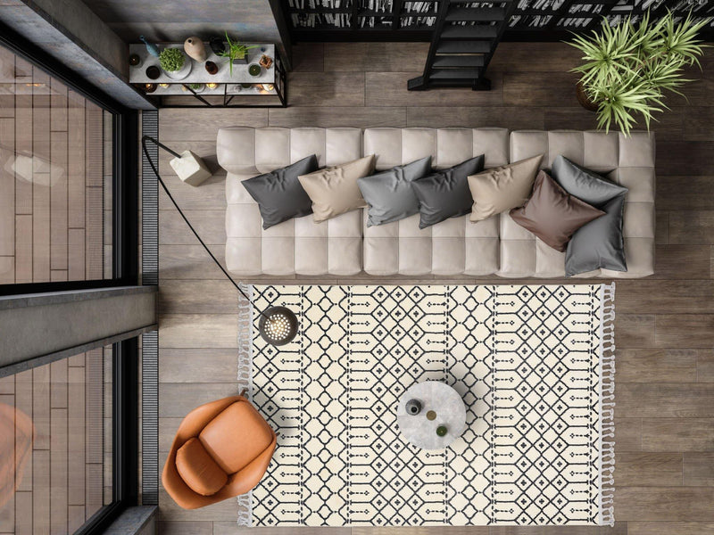 Dolce Vita Halı Iskandinavv 984A Krem - Dolce Vita Halı