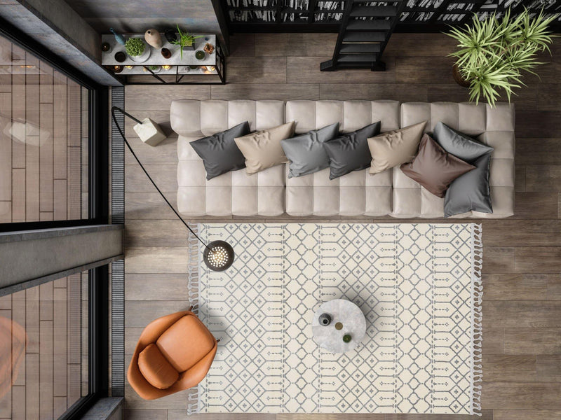 Dolce Vita Halı Iskandinavv 985A Krem - Dolce Vita Halı