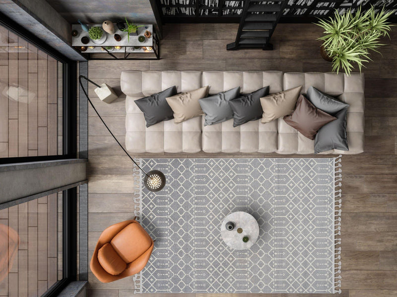 Dolce Vita Halı Iskandinavv 987A Antrasit - Dolce Vita Halı