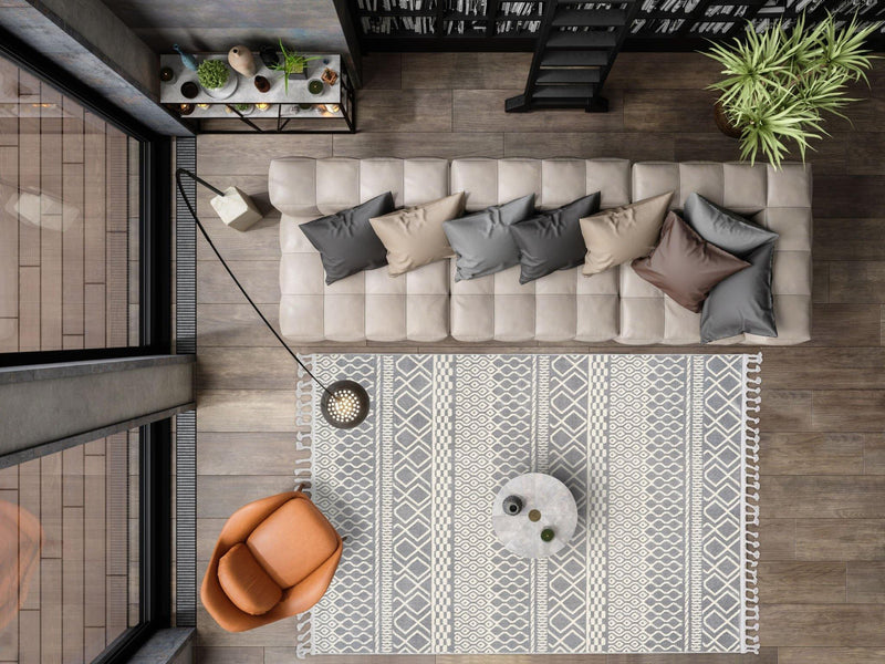 Dolce Vita Halı Iskandinavv 989A Krem - Dolce Vita Halı