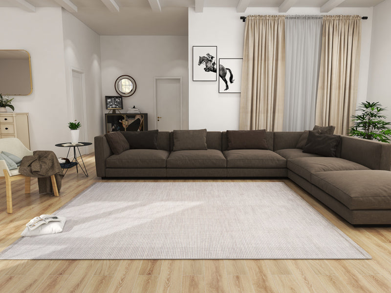 Dolce Vita Halı Quadro 3707 Grey - Gri Salon Halısı - Dolce Vita Halı