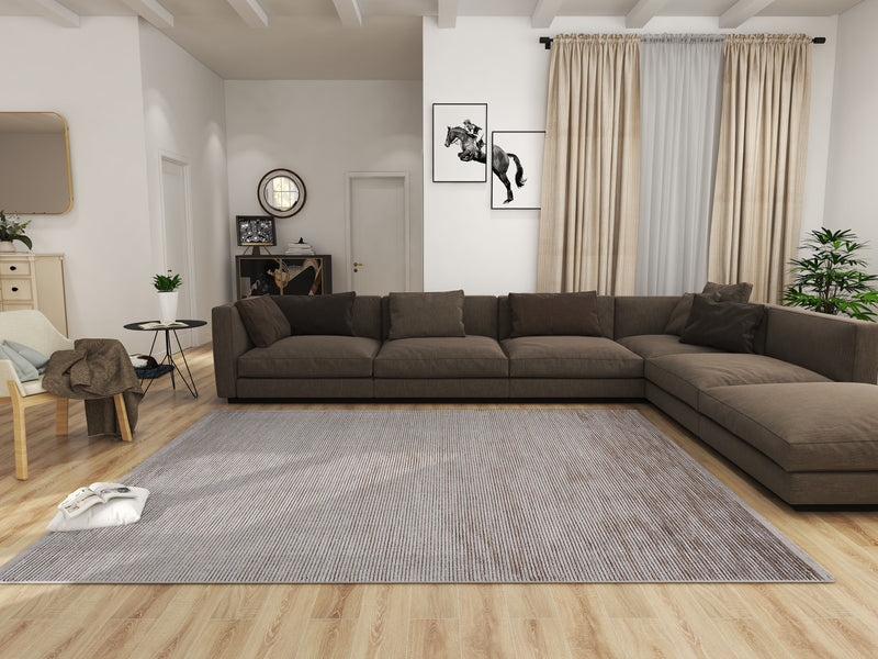 Dolce Vita Halı Quadro 3708 Mocca Kahve Salon Halısı - Dolce Vita Halı