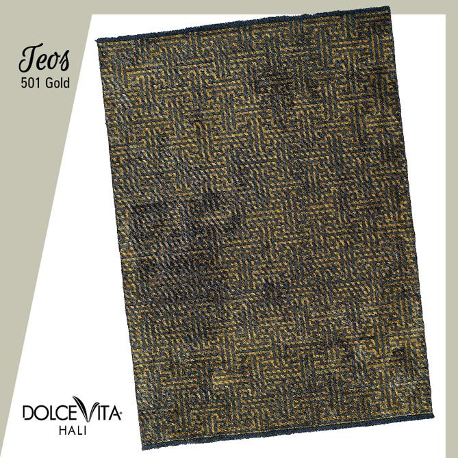 Dolce Vita Halı Teos 501 Gold - Halı Diyarı