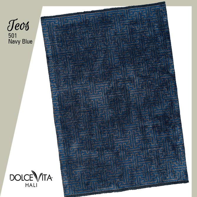Dolce Vita Halı Teos 501 Navy Blue - Halı Diyarı