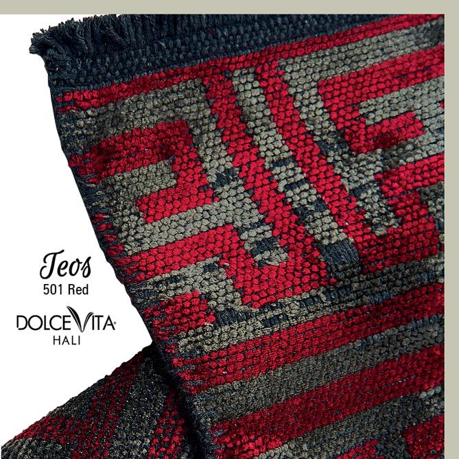 Dolce Vita Halı Teos 501 Red - Halı Diyarı