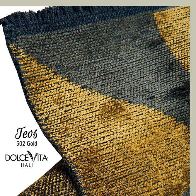 Dolce Vita Halı Teos 502 Gold - Halı Diyarı