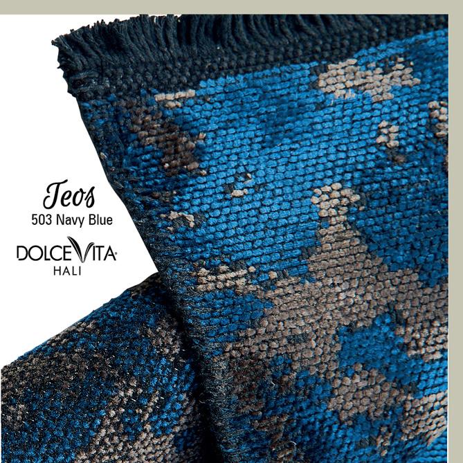 Dolce Vita Halı Teos 503 Navy Blue - Halı Diyarı