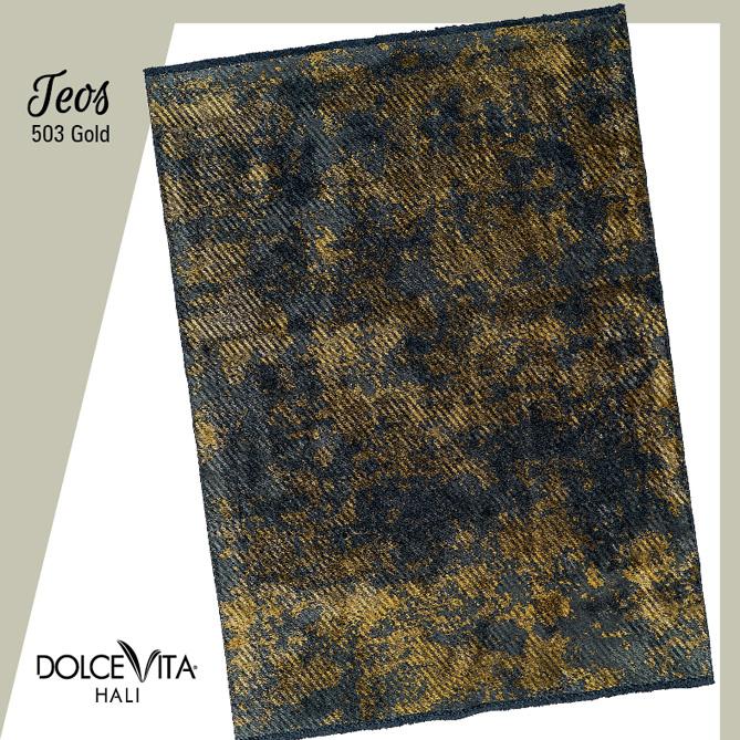 Dolce Vita Halı Teos 503 Gold - Halı Diyarı