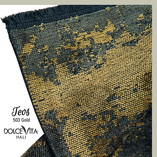 Dolce Vita Halı Teos 503 Gold - Halı Diyarı